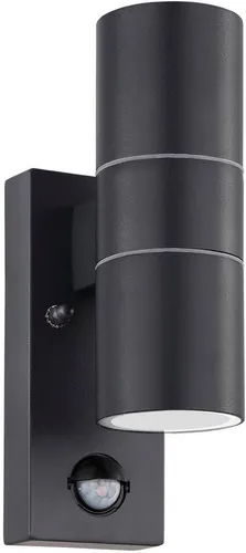 EGLO RIGA 5 Wandleuchte mit Bewegungssensor - Moderne LED Außen-Wandleuchte mit klaren Glas-Abdeckungen, Bewegungssensor und Dämmerungssensor, ideal für sichere und stilvolle Beleuchtung im Außenbereich.