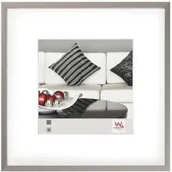 Chair Alurahmen 30x30 cm - Moderner Bilderrahmen aus Aluminium, ideal für vielseitige Wohnräume und mit klarem Glas für eine perfekte Präsentation Ihrer Lieblingsbilder.