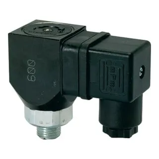 Riegler Druckschalter Wechselkontakt drehbar G 1/8 - Verzinkter Druckschalter mit drehbarem Anschluss und flexiblem Einstellbereich von 1-10 bar, ideal für verschiedene Medien wie Luft und Wasser.
