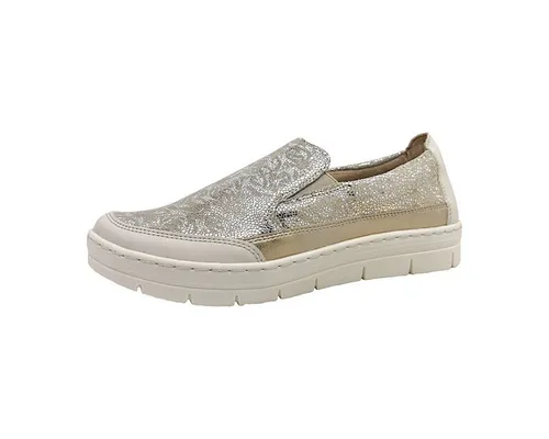 Remonte Damen Slipper in Metallic, Größe 36 - Stylische Slipper aus Veloursleder mit Gummisohle, ideal für den Alltag und mit 3 cm Absatzhöhe für zusätzlichen Komfort.