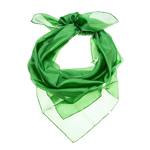 Tinitex Nickituch 55x55 cm grün minzgrün minze dunkelgrün uni einfarbig Seide Seidentuch