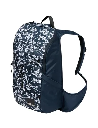 Jack Wolfskin Daypack SOONECK - Nachhaltiger Freizeitrucksack in LEAVES-nightblue - Freizeitrucksäcke aus 100% recyceltem Polyester, umweltfreundlich und ideal für Outdoor-Abenteuer.