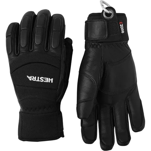Hestra Vertical Cut Czone - 5 Finger black/black (100100) 9 - Funktionale Handschuhe für Skitourengeher, ideal für Freeride und Snowboarden mit stoßdämpfendem Schaumstoff und optimalem Schutz vor Kälte und Nässe.