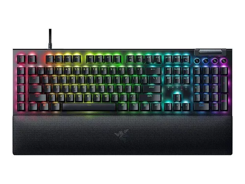 RAZER BlackWidow V4 DE - mechanische RGB-Gaming-Tastatur mit Handballenauflage, Makro-Funktion und USB-C Anschluss für präzises Gameplay