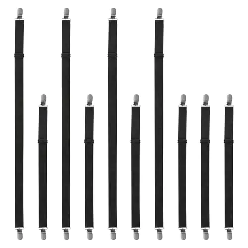 GFUEIGJ 10 Stück Tischtuchklammern Outdoor Tischdeckenbeschwerer Tischklammern Outdoor Tischdeckenhalter Betttuchspanner Verstellbar Tischdeckenclips für Gartentisch Rest