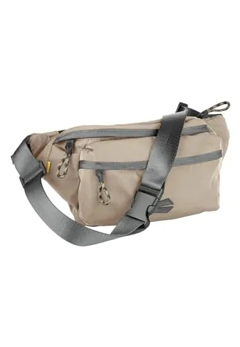 camel active Terra Herren Gürteltasche Beige - Mittelgroße Gürteltasche aus recyceltem Nylon, mit verstellbarem Bauchgurt für individuellen Komfort und praktische Fächer - ideal für Outdoor-Abenteuer.