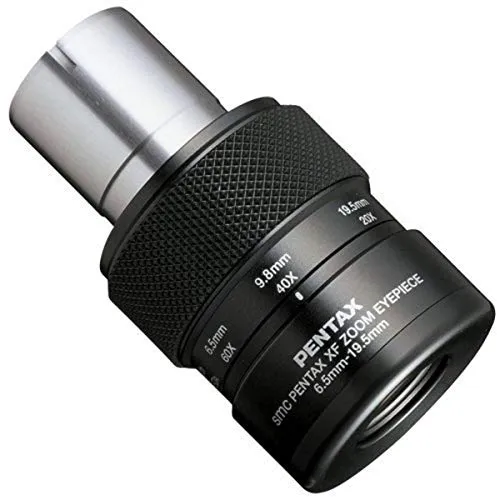 Pentax xf6,5 – 19,5 mm Teleskopokular - Hochwertiges Teleskopokular mit 20-60x Zoom, ideal für detailreiche Beobachtungen mit einem Gesichtsfeld von 42 bis 60 Grad.