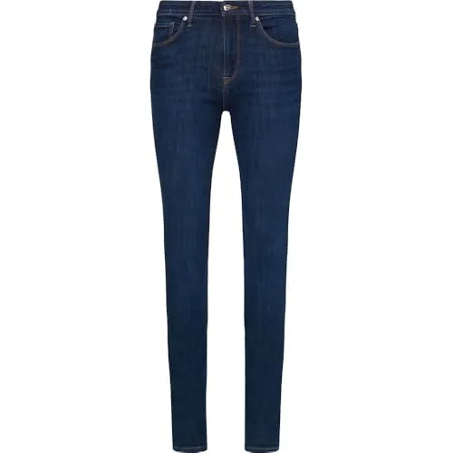 Tommy Hilfiger Damen Jeans Hose Como Skinny Fit, Blau (Nos Dark Blue) - Jeans im Skinny Fit für Damen, aus 50% nachhaltiger Baumwolle, bietet hohen Tragekomfort und optimale Passform für Büro und Alltag.