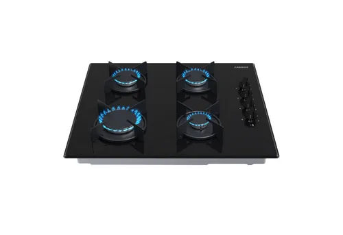 Arebos Gas-Kochfeld AR-HE-GH63 - Kochfeld für Erdgas & Propangas, mit integrierter Zündsicherung und 4 Kochzonen für höchste Flexibilität beim Kochen.