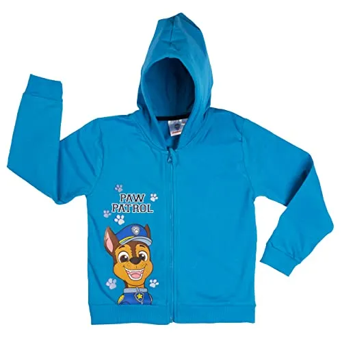 United Labels Paw Patrol Kapuzenpullover für Jungen mit Reißverschluss Hoodie Sweatjacke Blau (as3, Numeric, Numeric_110, Numeric_116, Regular, 110-116)