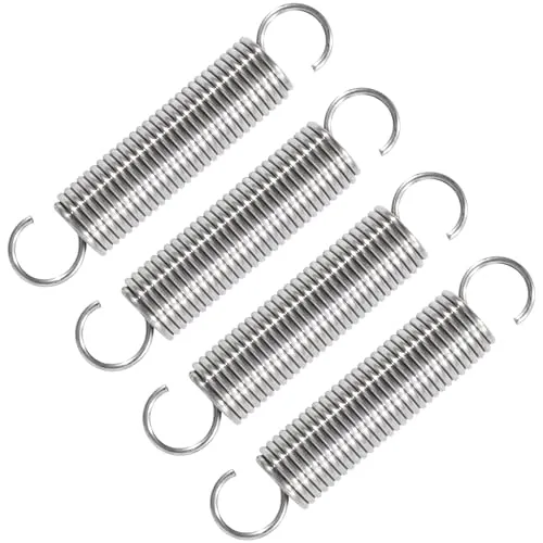 GUNGY Zugfedern mit Haken Edelstahl Zugfeder Spannfeder 50mm Außendurchmesser 10mm Drahtdurchmesser 1,1 mm Maximale Zugkraft 2,37kg 1,1x10x50mm 4 Stück