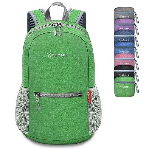 ZOMAKE Faltbarer Rucksack Klein Ultraleicht 10L – Ideal für Wanderungen und Reisen