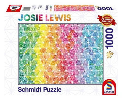 PUZZLE JOSIE LEWIS - KUNTERBUNTE DREIECKE 1000 TEILE SCHMIDT SPIELE NEU OVP