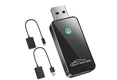 SALCAR Wireless Adapter für Android Auto – Kabelloser Dongle mit Dualband WiFi