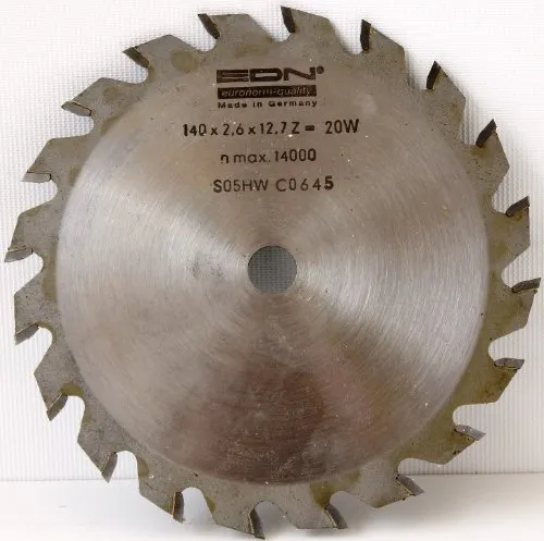 HM-Kreissägeblatt 135 x 12,7 mm = 16 Zähne Hartmetall 140 Sägeblatt Kreissäge