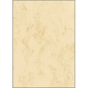 SIGEL Briefpapier Marmor beige DIN A4 in beige von SIGEL