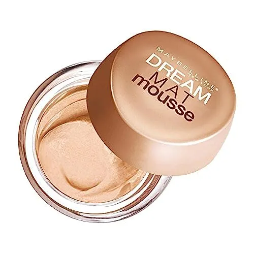 Maybelline New York Dream Matte Mousse Tono 30 Natural Base De Maquillaje Con Primer Matificante Pieles Medias - 18Ml