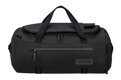 American Tourister Trailgo - Reisetasche M, Schwarz (Black), 55 cm, wasserabweisend, ergonomisch mit vielen Fächern und praktischer Aufbewahrungstasche