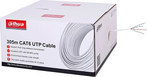 Dahua PFM923I Cat.6 U/UTP Netzwerkkabel 305m Weiß