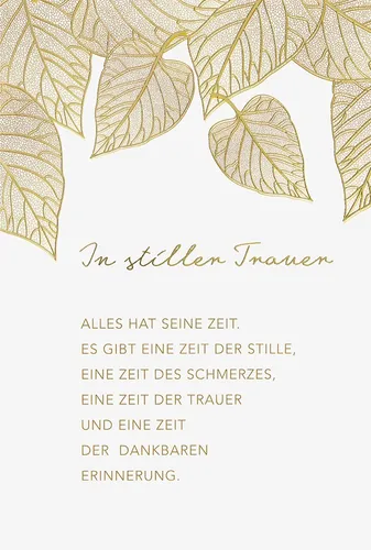 Trauer – Beileid