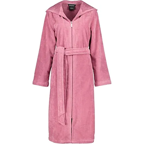 Cawö Home Bademantel Damen Kapuze 837 blush - 22 XS - Bademantel für Damen mit elegantem Schalkragen, aus kuschelweichem Stoff, pflegeleicht und ideal für entspannte Stunden zu Hause.