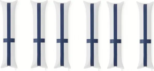 Fanartikel Klatschstangen 6 Stück Ausblasbar ca. 58 cm Jubelstäbe Lärmstäbe Finnland