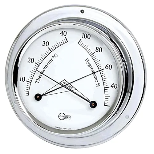 Barigo 983cr Tempo Thermometer Hygrometer Chrom 110mm