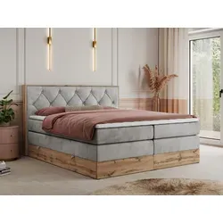 MKS MEBLE King Boxspringbett 160x200 mit Bettkasten - Elegantes Polsterbett mit 7-Zonen Taschenfederkern-Matratzen und praktischem Stauraum. Entdecken Sie höchsten Schlafkomfort und durchdachtes Design für Ihr Schlafzimmer.