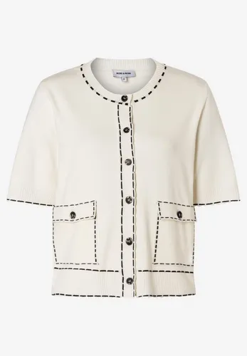 MORE & MORE Cardigan mit Handst 0041 off white 40 von MORE&MORE