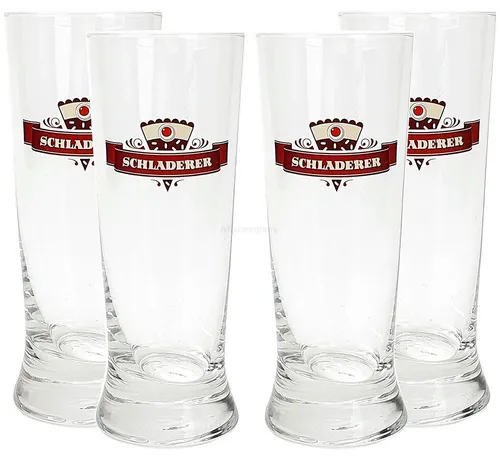Mixcompany Longdrinkglas Schladerer Kirschwasser, Szene Becher, Longdrinkglas - 4er Set Glas