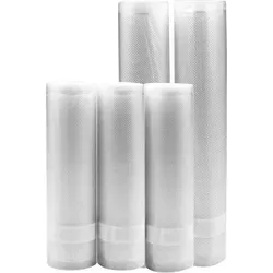 AddLiving Vakuumierrollen 5er Set – Flexibel & Lebensmittelsicher - Das 5er Set AddLiving Vakuumierrollen ist ideal für die flexible Verpackung von Lebensmitteln. Mit strapazierfähiger, lebensmittelechter Folie, individuell zuschneidbar und reiß- sowie luftdicht. Perfekt für langfristige Lagerung und Sous-vide-Garen.