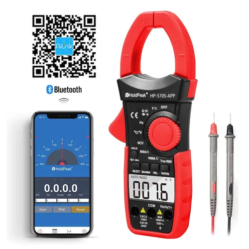 BTMETER BT-570S-APP Bluetooth 6000 Zählungen Digitales Stromzangen Multimeter