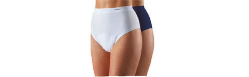 Suprima 1257 Bodyguard-Slip 1 für Damen, marine Gr. 36/38 - Inkontinenzslip für aktive Frauen, atmungsaktiv und diskret, bietet hohen Tragekomfort und Sicherheit im Alltag.