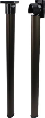 Gelenktischfuß für Wohnwagen und Boote – 725 mm, braun