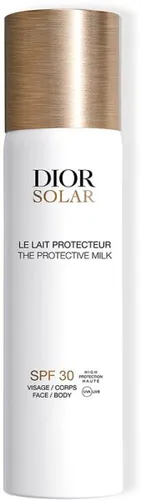 DIOR Solar Sonnenmilch SPF 30 - Hoher Schutz für Gesicht & Körper - Damen Sonnenschutzmilch mit SPF 30, leicht aufzutragen durch Sprühdesign, schützt vor UVA/UVB-Strahlen und verstärkt die Bräune für einen strahlenden Teint.