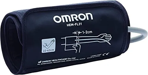 Omron Manschette Intelli Wrap für Hem-FL31-E 22 - 42cm - Blutdruckmessgeräte - Präzise Messungen dank der Intelli Wrap Manschette, die den gesamten Oberarm umschließt und Fehler durch falsches Anlegen minimiert.