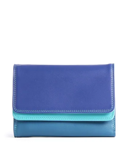 mywalit Unisex Double Flap Purse - Seascape - Damen-Geldbörsen aus hochwertigem Leder mit 5 Kreditkartenfächern und praktischem Druckknopfverschluss, ideal für Reisen und den Alltag.