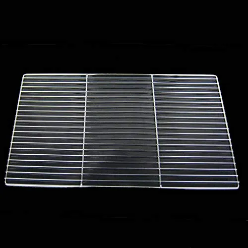 AcMax Grillrost Grillgitter Grill Rost Grillaufsatz 53x32,5cm verchromt eckig GN1/1
