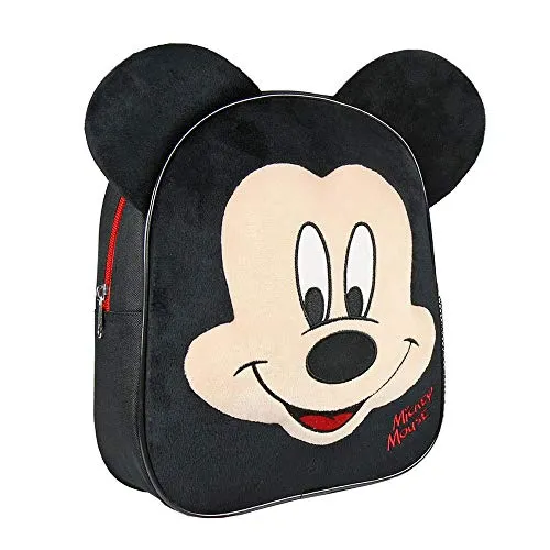 Mickey Mouse Kinderrucksack 4476 - Schwarz, robuster und stylischer Begleiter für Schule und Ausflüge