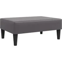 Produktbild vidaXL Fußhocker Grau 77x55x31 cm aus Kunstleder