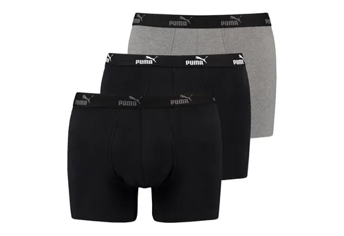PUMA Boxershorts Promo Boxer (3-St) mit elastischem Logobund
