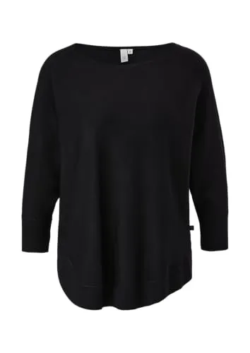 Q/S designed by s.Oliver Damen Pullover 510.11.899.17.170.2102138 - Pullover für Damen mit Rundhals und 3/4-Ärmeln, ideal für einen lässigen Look. Loose Fit und abgerundeter Saum sorgen für optimalen Tragekomfort.
