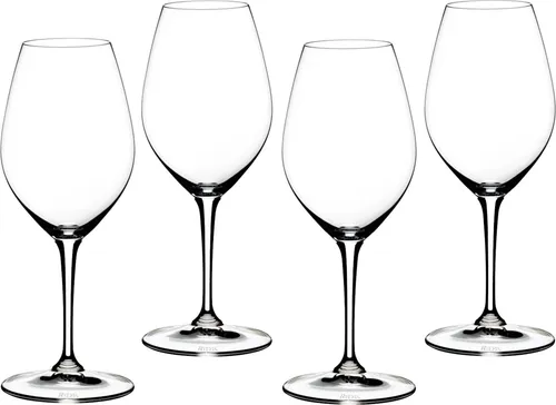 Riedel - Wine Friendly Weisswein / Champagner Weinglas, 4 Stück - Weingläser aus Kristallglas, ideal für Einsteiger. Spülmaschinenfest und perfekt für fruchtbetonte Weißweine sowie Champagner, um deren Aromen harmonisch zu entfalten.