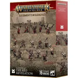 Warhammer Age of Sigmar Regiments of Renown: Blades of Khorne - The Red Revelation - Actionfiguren Set mit 16 detaillierten Miniaturen, ideal für Blades of Khorne-Armeen. Erlebe brutale Kämpfe und rituellen Wahnsinn – perfekt für aggressive Spieler und Fans von Warhammer.