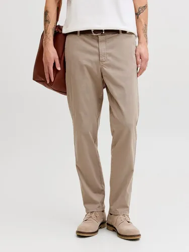 JACK & JONES Regular Fit Chino Hose für Herren - Chino Hose aus hochwertiger Bio-Baumwolle, bietet optimalen Tragekomfort und eine mittlere Taillenhöhe. Ideal für lässige Anlässe.