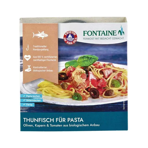 Thunfisch für Pasta - Oliven, Kapern & Tomate 200g | FONTAINE