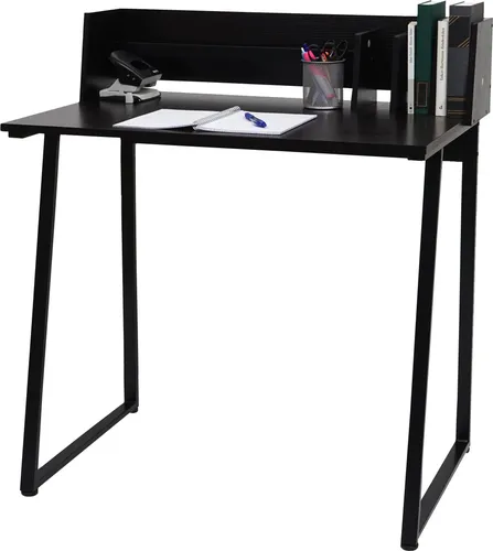 Schreibtisch HWC-K69 - Laptoptisch 82x51cm mit 3D-Struktur - Kinderschreibtische mit maximaler Beinfreiheit und stabiler Metallkonstruktion. Pflegeleichte Oberfläche und praktische Halterung für Bücher sorgen für Ordnung und Komfort.