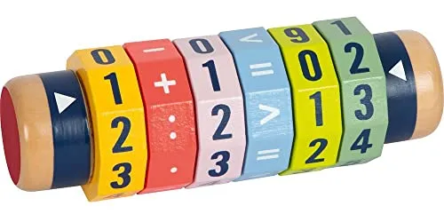 small foot Rechenrolle Kleines 1x1 „Educate“, Grundrechenarten Rechenschieber Abakus Rechenhilfe, ab 6 Jahren, 10527
