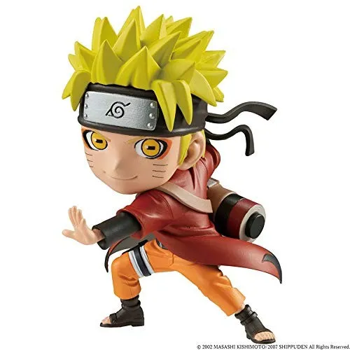 Bandai Chibi Masters VE63383 Shippuden Anime Uzumaki Kawaii Naruto Figur, 8 cm, 