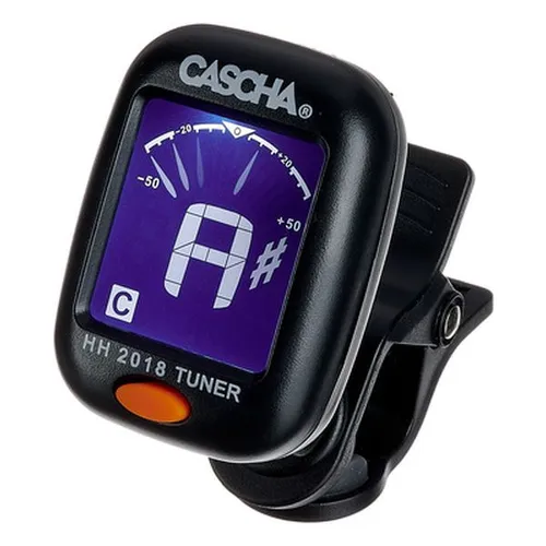 CASCHA Multi Clip Tuner - Clip-On Stimmgerät - Universelles Clip-On Stimmgerät für präzises Stimmen von Musikinstrumenten, mit CR2032 Batterie für lange Einsatzdauer. Ideal für Musiker, die auf Genauigkeit setzen.